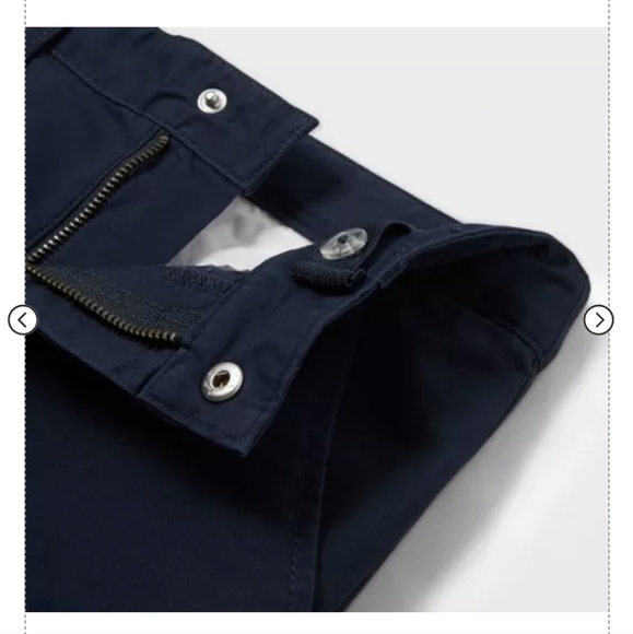 🆕 Cat & Jack Boys Twill School Uniform Flat Front Shorts 14 Navy NWT - Picture 3 of 4